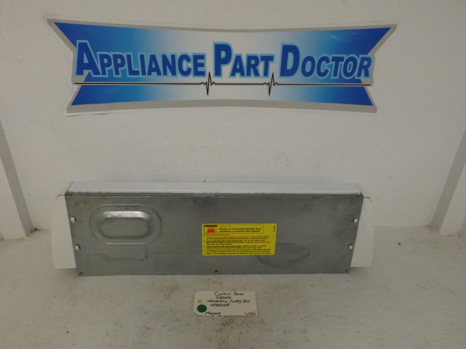 Maytag Dryer 21001604 WP21002196 WP53-1810 WP31001449 Control Panel Used Maytag Dryer 21001604 WP21002196 WP53-1810 WP31001449 Control Panel Used